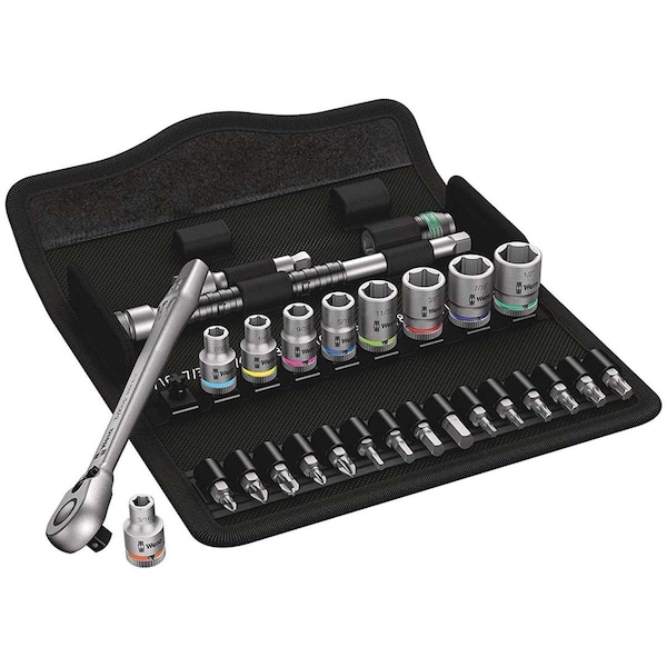 Posdatas 0.25 in. SAE Drive Ratchet Set, 28 Piece PO3952039 - main
